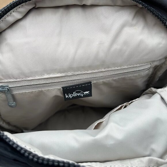 Kipling Ferris Nylon Small Backpack K19136 Black Tonal Adjustable Backpack Strap main image 8